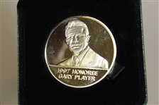 Grouping of Memorial Tournament Honoree Medallion Coins in Leather Boxes - 8 in All