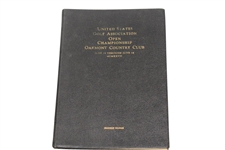 1927 US Open Championship at Oakmont CC Program Hardbound Version - Tommy Armour Winner