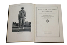1927 US Open Championship at Oakmont CC Program Hardbound Version - Tommy Armour Winner