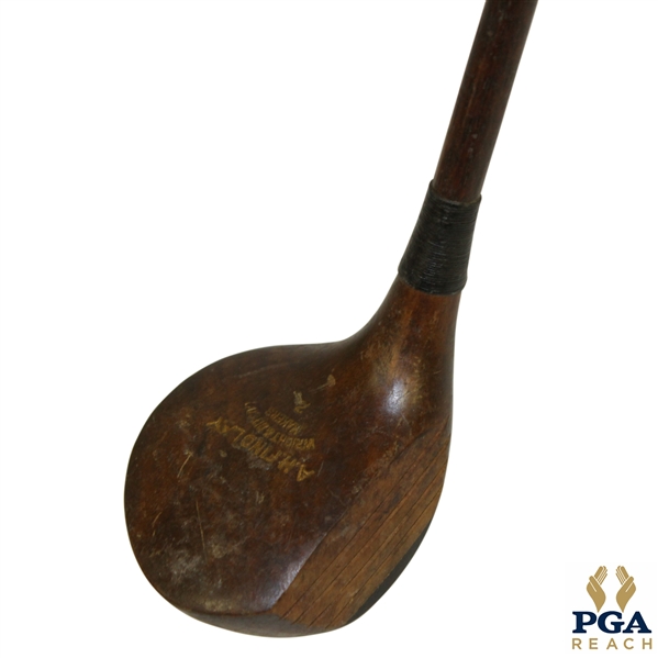 AH Findlay - Wright & Ditson Socket Head Wood Shafted Play Club w/ Shaft Stamp