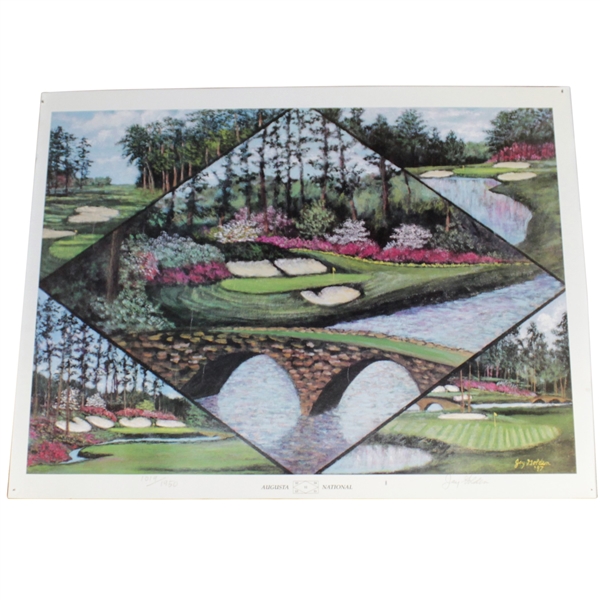 Augusta National Ltd Ed Print by Artist Jay Golden in 1997 Featuring Amen Corner