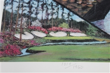 Augusta National Ltd Ed Print by Artist Jay Golden in 1997 Featuring Amen Corner