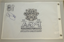 Jason Day Signed 2015 PGA Championship at Whistling Straits Embroidered Flag JSA ALOA