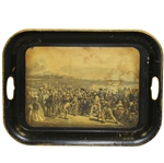 The Golfers by Artists Charles Lee & Chas. E. Wagstaffe Serving Tray - Reproduction of 1841 Piece