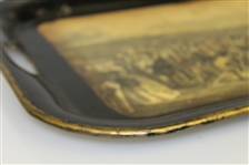 'The Golfers' by Artists Charles Lee & Chas. E. Wagstaffe Serving Tray - Reproduction of 1841 Piece