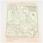 1958 Masters Tournament Friday Pairing Sheet - Palmer First Masters Win