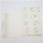 Masters Tournament Press Pad and Masters Photographers & Press Hole Chart