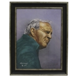 Arnold Palmer Ltd Ed 16/25 Artists Proof Canvas Portrait Painting by Bill Waugh