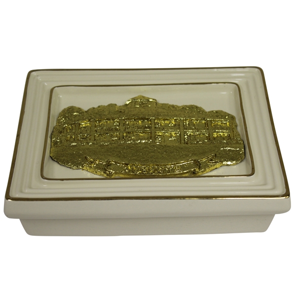 Augusta National Golf Club Clubhouse Porcelain Handcrafted Cardholder by Artist Bill Waugh
