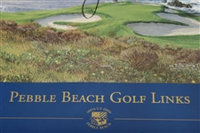 Tiger Woods Signed 2000 US Open Print by Linda Hartough - Large Tiger Sig JSA ALOA