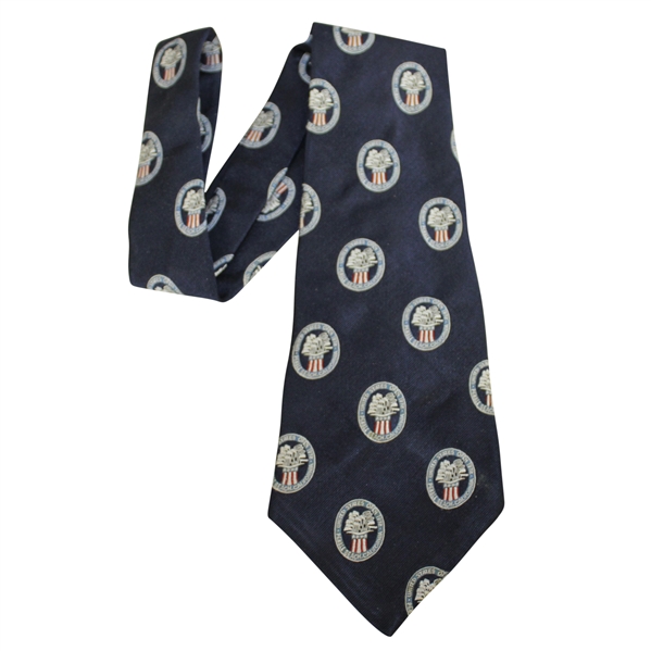 1972 US Open at Pebblie Beach Tie by Robert Talbott - Nicklaus Victory