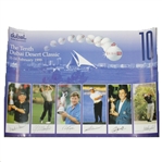 Multi-Signed 10th Dubai Desert Classic Poster - Seve, Faldo, Westwood, & others JSA ALOA