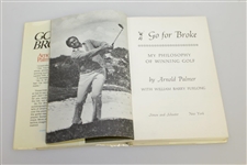 Arnold Palmer Signed 'Go For Broke' Book JSA ALOA