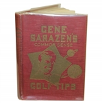 Gene Sarazen Signed Picture w/ Common Sense Golf Tips Book JSA ALOA
