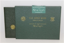 2000 US Open at Pebble Beach Artist's Sketchbook Deluxe Edition by Kenneth Reed w/ Slipcase 81/250