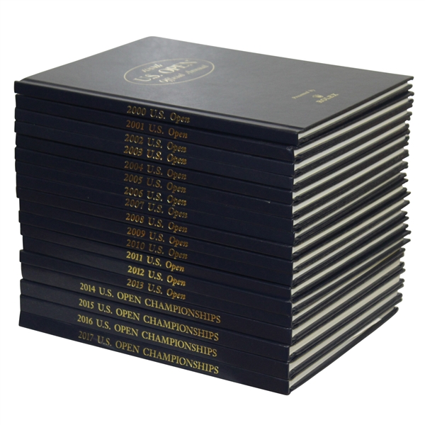US Open Annuals 2000 - 2017 Complete Set - Excellent Condition