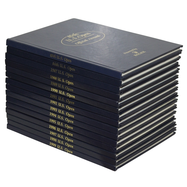 US Open Annuals 1985 - 1999 Complete Set - Excellent Condition