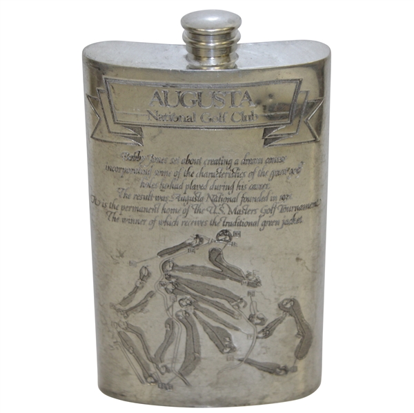 Augusta National Golf Club English Pewter Golf Flask - Excellent Condition