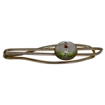 Ornate Antique Silver Golfer - Themed Clip / Pin