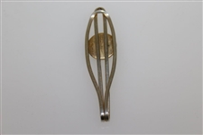 Ornate Antique Silver Golfer - Themed Clip / Pin
