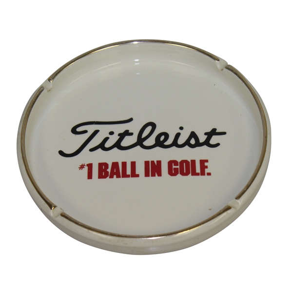 Titleist #1 Ball in Golf Ceramic Ashtray