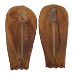 Vintage 3 & 4 Woods Head Covers w/ Zippers