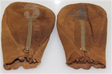Vintage '3' & '4' Woods Head Covers w/ Zippers