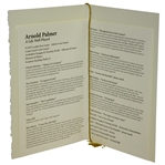 Arnold Palmer Memorial 'A Life Well Played' Funeral Service Program with Original String