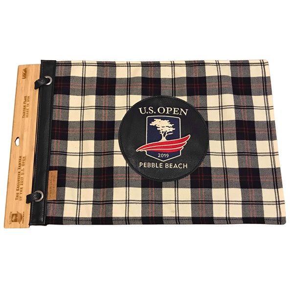2019 US Open at Pebble Beach Embroidered Tartan Seamus Flag - Ltd Ed - Only 75 Made!