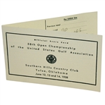 Tommy Bolt & Bruce Crampton Signed 1958 US Open at Southern Hills Replica Scorecard JSA ALOA
