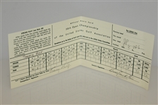 Tommy Bolt & Bruce Crampton Signed 1958 US Open at Southern Hills Replica Scorecard JSA ALOA