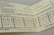 Tommy Bolt & Bruce Crampton Signed 1958 US Open at Southern Hills Replica Scorecard JSA ALOA