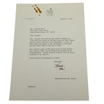 Hord W. Hardin Signed Letter to Charles Price - March 21, 1983 JSA ALOA