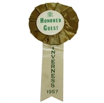 1957 US Open at Inverness Honored Guest Button with Ribbon