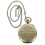 Archie Compston's 1925 British Open Championship Runner-Up Gifted Silver Pocket Watch