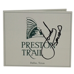 Jordan Spieth Signed Preston Trail Scorecard - Full Signature! JSA ALOA
