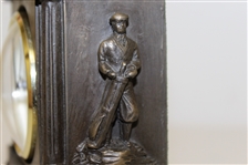 Classic Royal Tara Golf Themed Carriage Clock by Artist Rick Lewis - Works