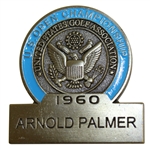Cherry Hills 1960 US Open Arnold Palmer Print by Donald Moss & Commemorative Badge