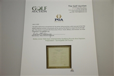Bobby Jones 1926 Open Championship Qualifying Rounds Shot Depiction Presentation - Sunningdale Old Course