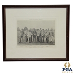 Leading Professionals of the Year Print - Golf Illustrated Christmas 1902 w/ Taylor, Vardon & Braid etc.