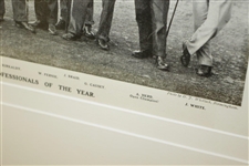 Leading Professionals of the Year Print - Golf Illustrated Christmas 1902 w/ Taylor, Vardon & Braid etc.