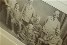 Group Early Golfers Famed & Matted Photo Composition