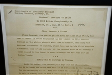 1940 PGA Championship at Hershey CC 'Thumbnail Sketches of Stars' Original Press Release - Demaret, Dudley & Guldahl Content