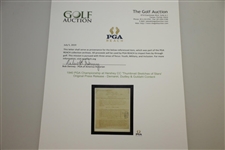 1940 PGA Championship at Hershey CC 'Thumbnail Sketches of Stars' Original Press Release - Demaret, Dudley & Guldahl Content
