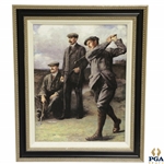 The Great Triumvirate Print on Canvas - JH Taylor, Harry Vardon & James Braid