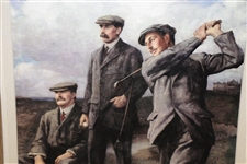 The Great Triumvirate Print on Canvas - JH Taylor, Harry Vardon & James Braid