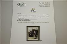 The Great Triumvirate Print on Canvas - JH Taylor, Harry Vardon & James Braid