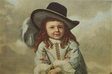 Young Girl Golfer In Time-Period Upper Class Attire Framed Print