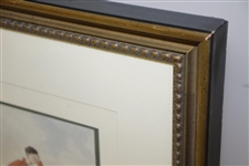 Edmund G. Fuller's Old Time Cartoon Prints in One Frame - 'The First Drive', 'Fore' & 'Entitled To See The Ball'