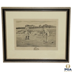 The Stymie 1917 Print Signed in Pencil By W. Dendy Sadler - Engraved By James Dobie & Published In London LH Lefevre & Songs